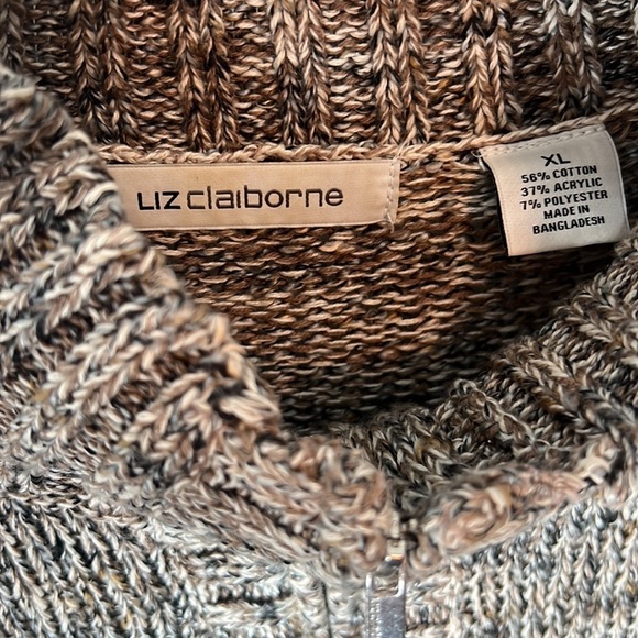 Liz Claiborne Half Zip Sweater - Size XL - Picture 2 of 3